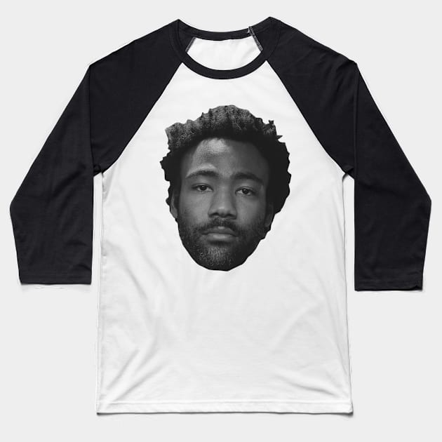 Childish Gambino Face #1 Baseball T-Shirt by Oldies Goodies!